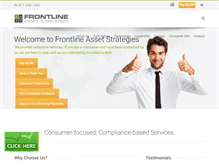 Tablet Screenshot of frontlineas.com